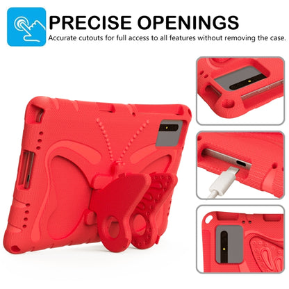For Samsung Galaxy Tab S8 11 X700N Butterfly Bracket EVA Shockproof Tablet Case(Red) by buy2fix