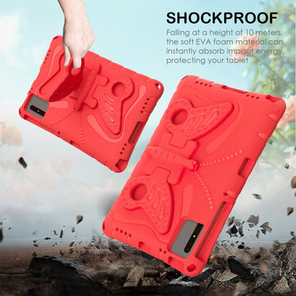 For Samsung Galaxy Tab S8 11 X700N Butterfly Bracket EVA Shockproof Tablet Case(Red) by buy2fix