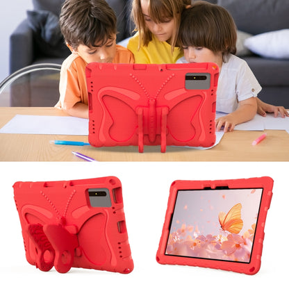 For Samsung Galaxy Tab S8 11 X700N Butterfly Bracket EVA Shockproof Tablet Case(Red) by buy2fix