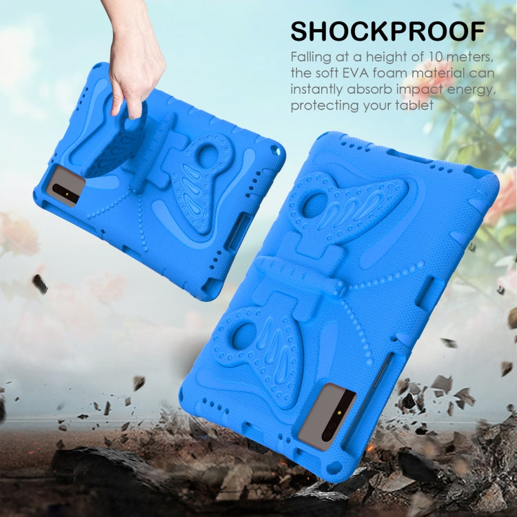 For Samsung Galaxy Tab S8 11 X700N Butterfly Bracket EVA Shockproof Tablet Case(Blue) by buy2fix