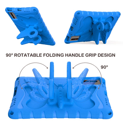 For Samsung Galaxy Tab S8 11 X700N Butterfly Bracket EVA Shockproof Tablet Case(Blue) by buy2fix
