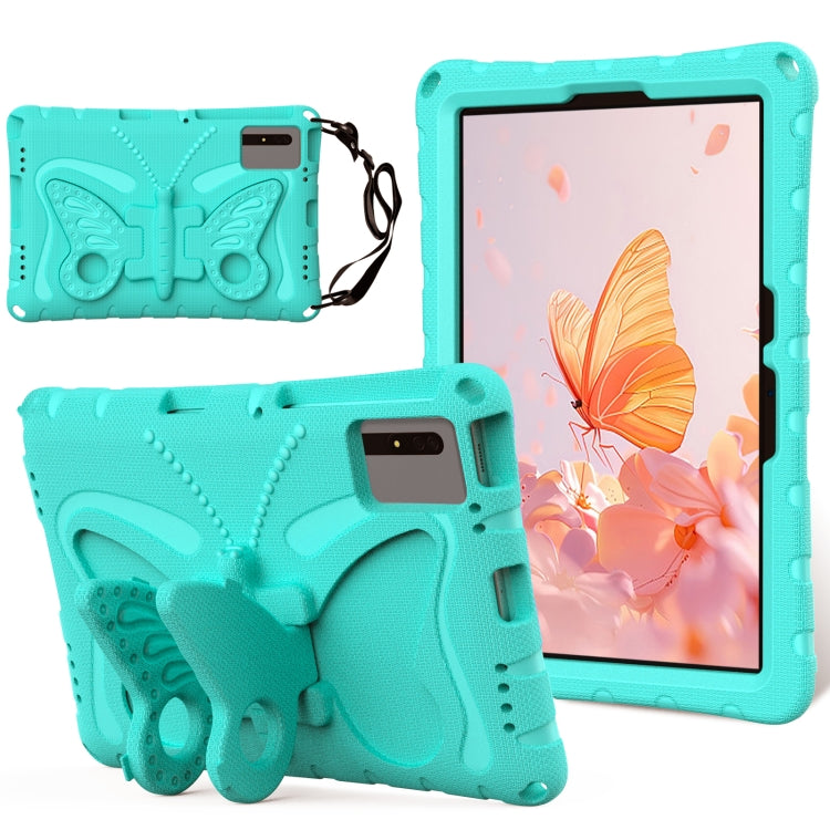 For Samsung Galaxy Tab S8 11 X700N Butterfly Bracket EVA Shockproof Tablet Case(Mint Green) by buy2fix