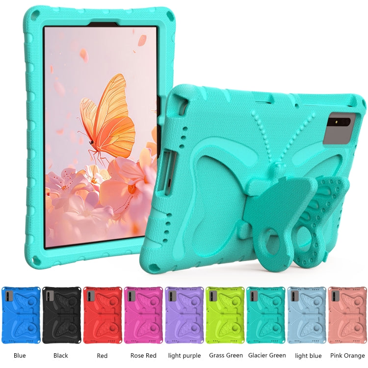 For Samsung Galaxy Tab S8 11 X700N Butterfly Bracket EVA Shockproof Tablet Case(Mint Green) by buy2fix
