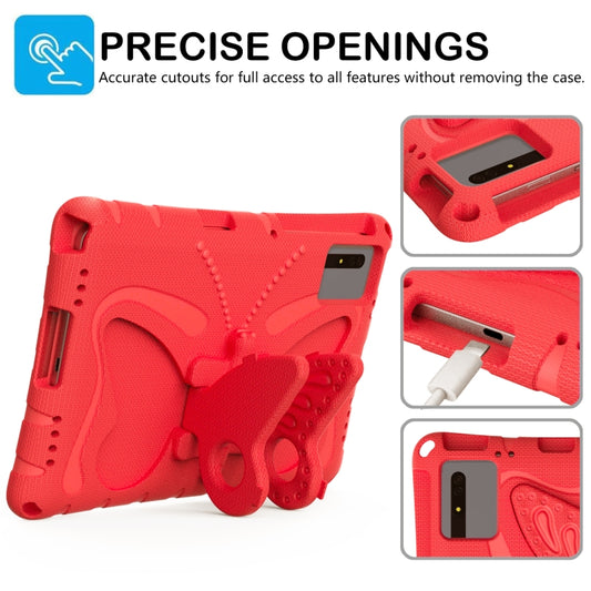 For Samsung Galaxy Tab S7 T870 Butterfly Bracket EVA Shockproof Tablet Case(Red) by buy2fix