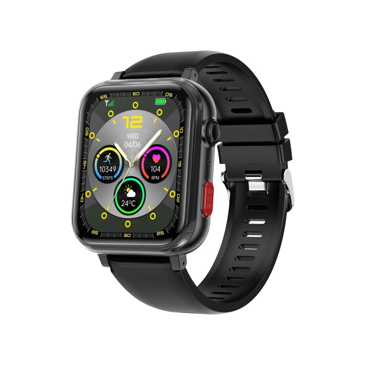 G18 1.83 inch Color Screen Smart Watch Silicone Strap, Support Noninvasive Blood Sugar / Uric Acid(Black) by buy2fix