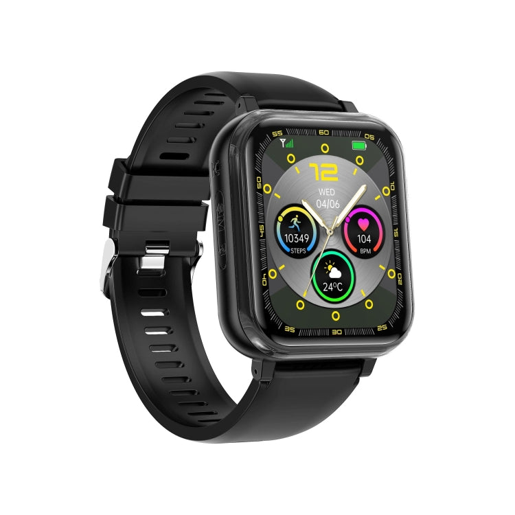 G18 1.83 inch Color Screen Smart Watch Silicone Strap, Support Noninvasive Blood Sugar / Uric Acid(Black) by buy2fix