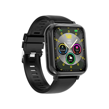 G18 1.83 inch Color Screen Smart Watch Silicone Strap, Support Noninvasive Blood Sugar / Uric Acid(Black) by buy2fix