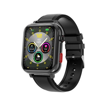 G18 1.83 inch Color Screen Smart Watch Leather Strap, Support Noninvasive Blood Sugar / Uric Acid(Black) by buy2fix