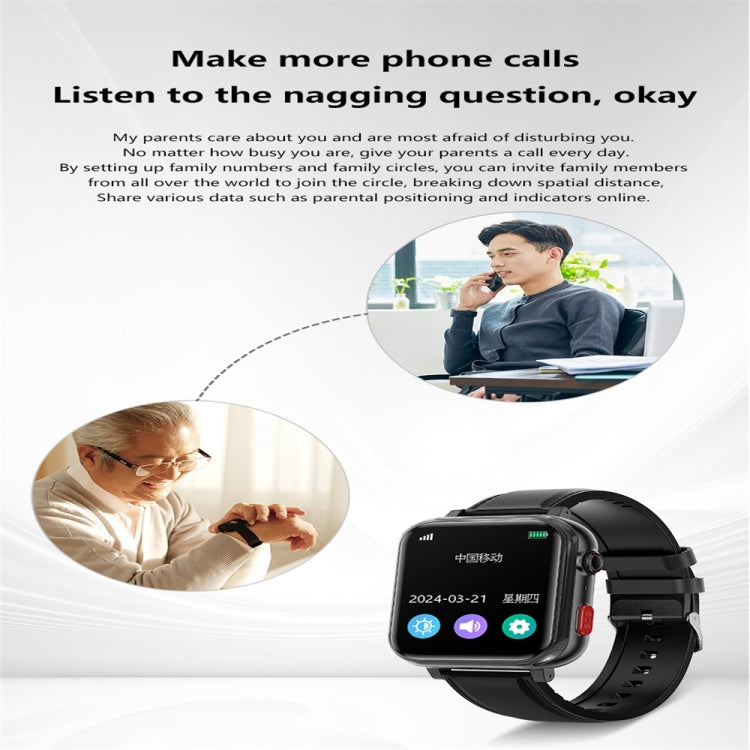 G18 1.83 inch Color Screen Smart Watch Leather Strap, Support Noninvasive Blood Sugar / Uric Acid(Brown) by buy2fix
