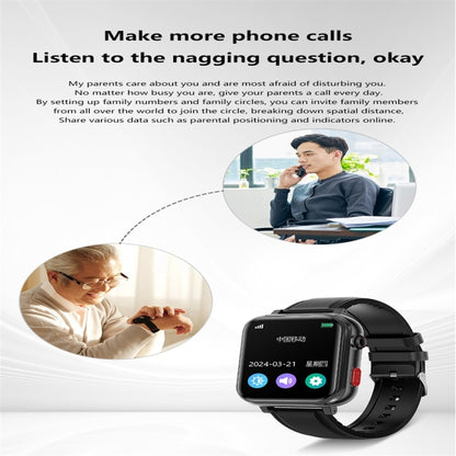 G18 1.83 inch Color Screen Smart Watch Leather Strap, Support Noninvasive Blood Sugar / Uric Acid(Brown) by buy2fix