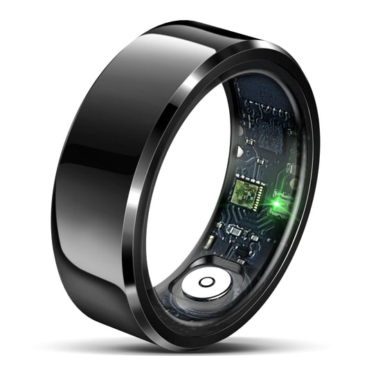 R6 SIZE 8 Smart Ring, Support Heart Rate / Blood Oxygen / Sleep Monitoring(Black) by buy2fix