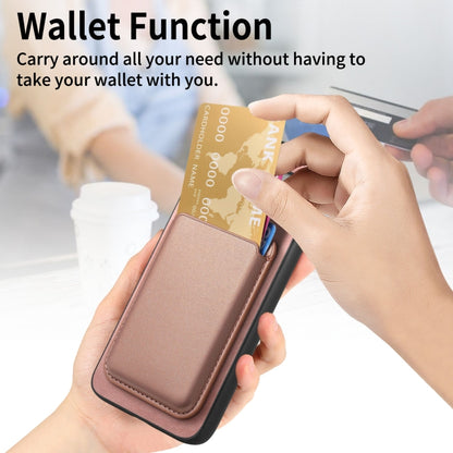 For Google Pixel 9 Pro Retro Magsafe Card Bag PU Back Cover Phone Case(Pink) by buy2fix