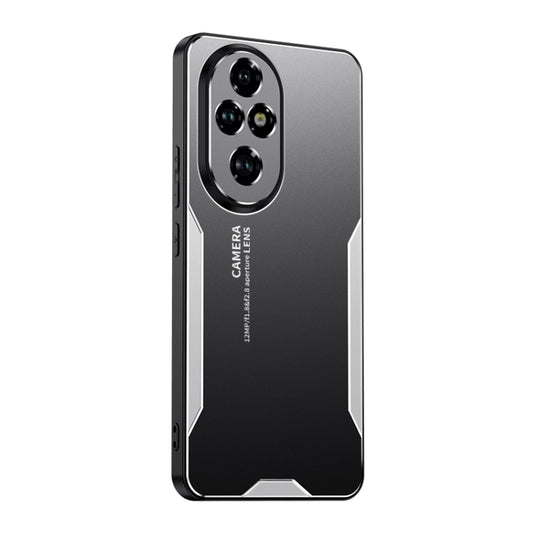 For Honor 200 Blade Series TPU Hybrid Metal Phone Case(Silver)