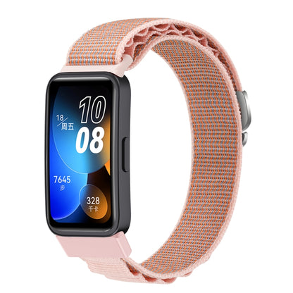 For Huawei Band 8 / 9 Loop Nylon Watch Band(Pink) by buy2fix
