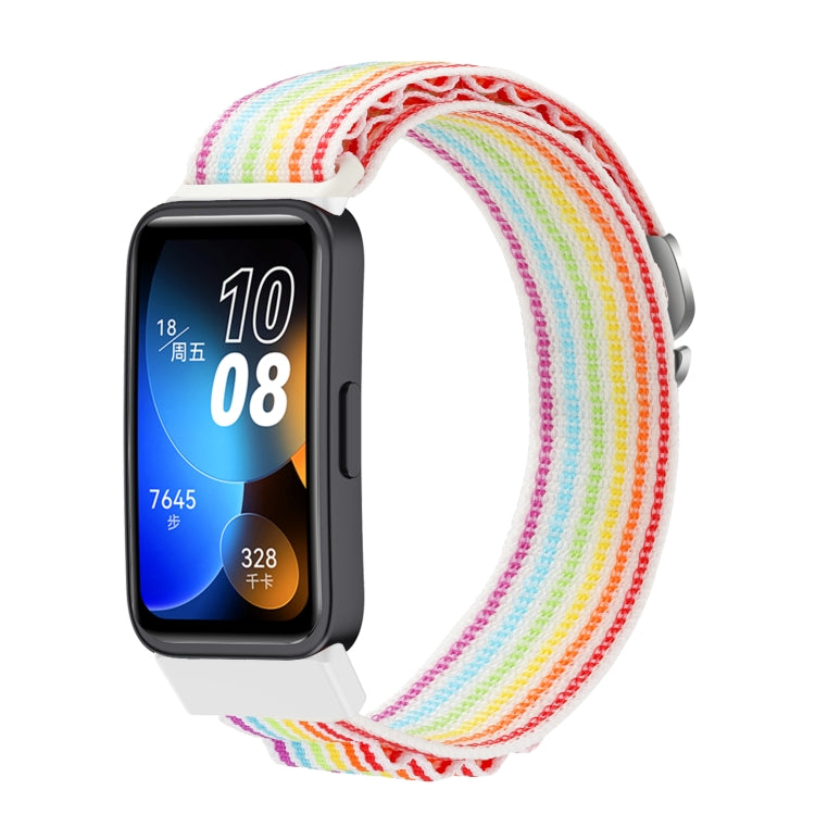 For Huawei Band 8 / 9 Loop Nylon Watch Band(Colorful) by buy2fix