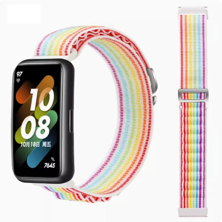 For Huawei Band 8 / 9 Loop Nylon Watch Band(Colorful) by buy2fix