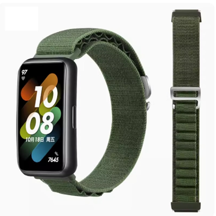 For Huawei Band 8 / 9 Loop Nylon Watch Band(Green) by buy2fix