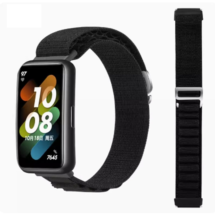 For Huawei Band 8 / 9 Loop Nylon Watch Band(Black) by buy2fix
