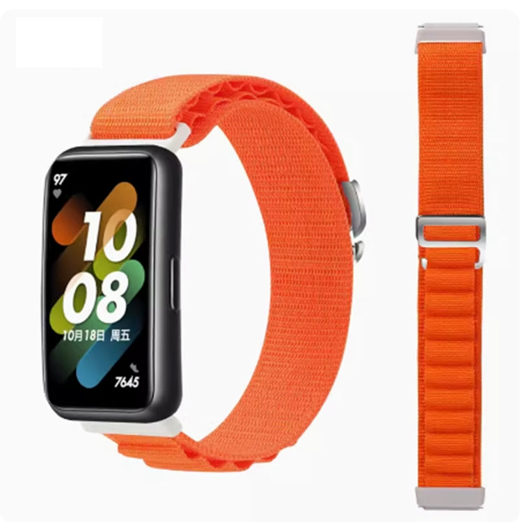 For Huawei Band 8 / 9 Loop Nylon Watch Band(Orange) by buy2fix