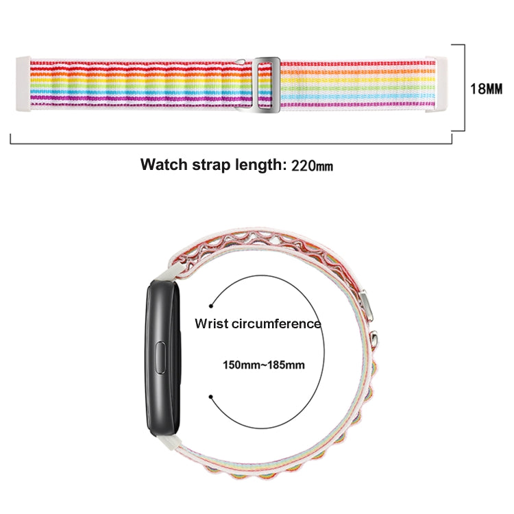 For Huawei Band 8 / 9 Loop Nylon Watch Band(Starlight Black) by buy2fix