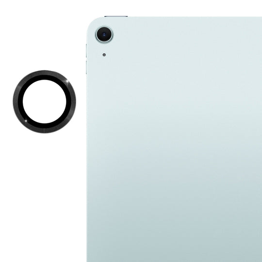 For iPad Air 11 / 13 2026 / 2025 / 2024 ENKAY Hat-Prince 9H Rear Camera Lens Aluminium Alloy Tempered Glass Film(Black)