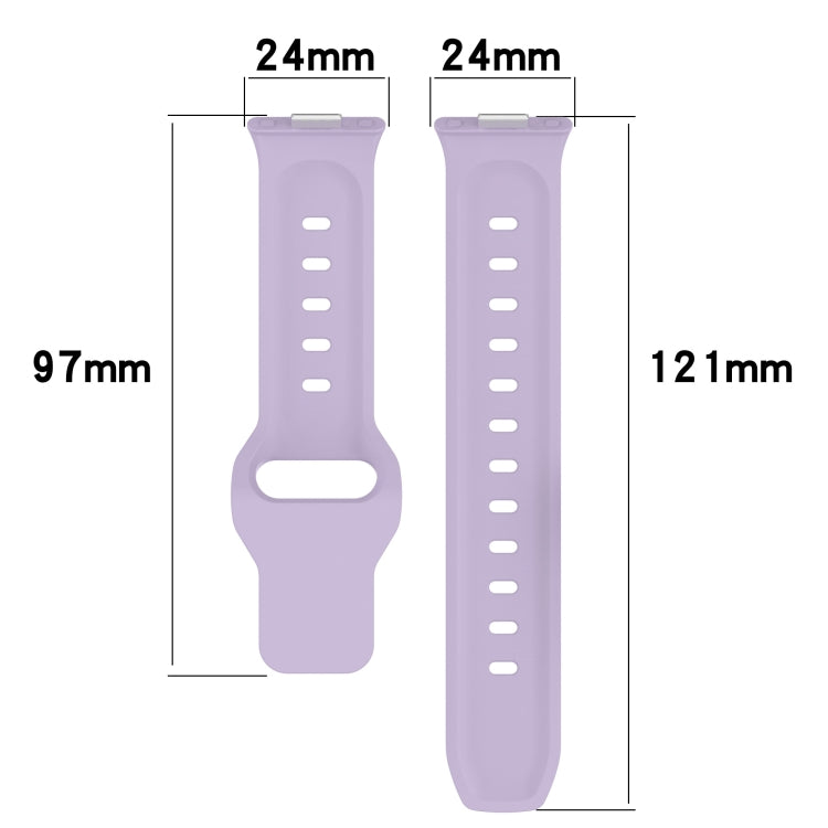 For Huawei Watch Fit 3 Wavy Dot Texture Silicone Sports Watch Band(Purple) by buy2fix