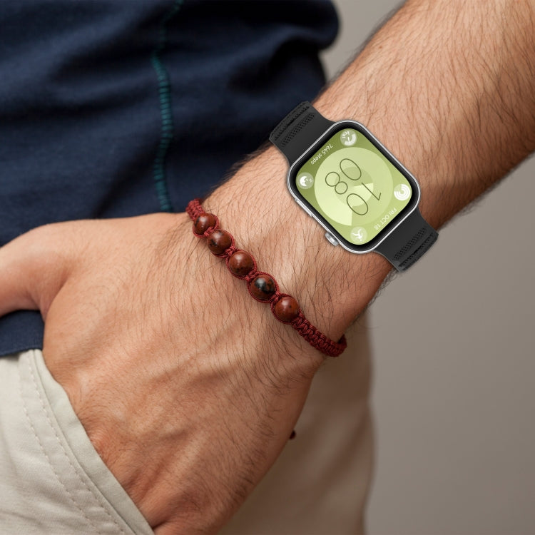 For Huawei Watch Fit 3 Wavy Dot Texture Silicone Sports Watch Band(Orange) by buy2fix