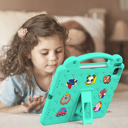 For iPad Pro 12.9 2022 / 2021 Handle Kickstand Children EVA Shockproof Tablet Case(Mint Green) - iPad Pro 12.9 (2022/2021) Cases by buy2fix | Online Shopping UK | buy2fix