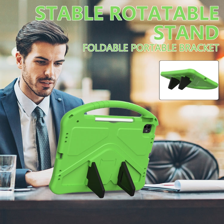 For iPad Air 13 2025 / 2024 EVA Shockproof Tablet Case with Holder(Green) - iPad Air 13 2025 / 2024 Cases by buy2fix | Online Shopping UK | buy2fix