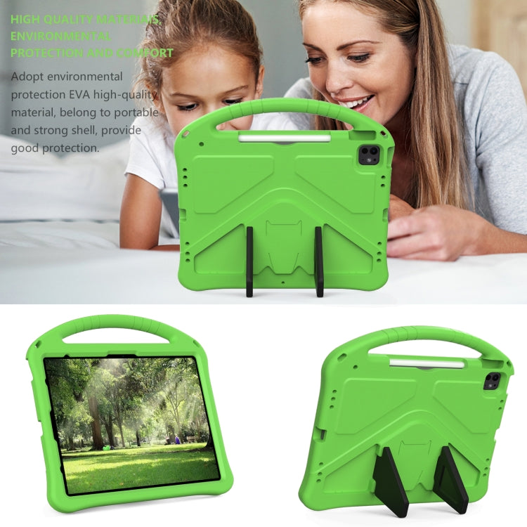 For iPad Air 13 2025 / 2024 EVA Shockproof Tablet Case with Holder(Green) - iPad Air 13 2025 / 2024 Cases by buy2fix | Online Shopping UK | buy2fix