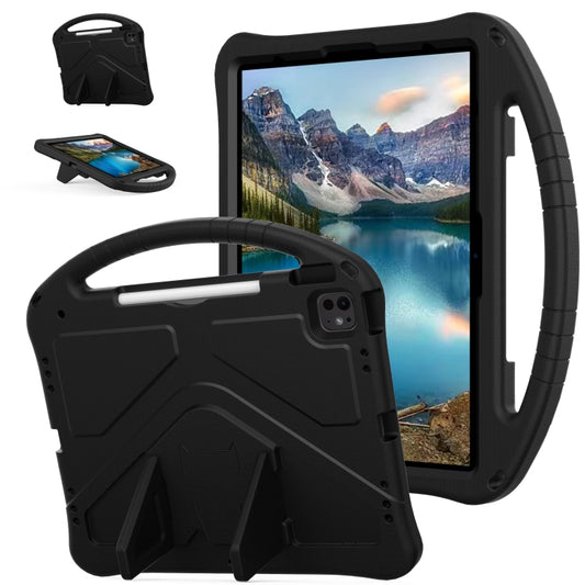For iPad Pro 13 2025 / 2024 EVA Shockproof Tablet Case with Holder(Black) by buy2fix