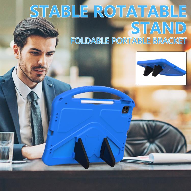 For iPad Pro 13 2025 / 2024 EVA Shockproof Tablet Case with Holder(Blue) by buy2fix