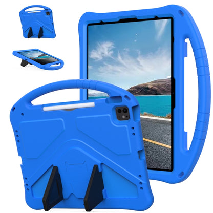 For iPad Pro 13 2025 / 2024 EVA Shockproof Tablet Case with Holder(Blue) by buy2fix
