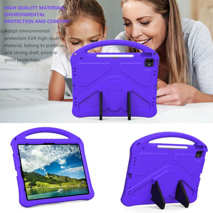 For iPad Pro 13 2025 / 2024 EVA Shockproof Tablet Case with Holder(Purple) by buy2fix
