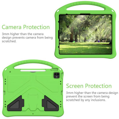 For iPad Pro 13 2025 / 2024 EVA Shockproof Tablet Case with Holder(Green) by buy2fix
