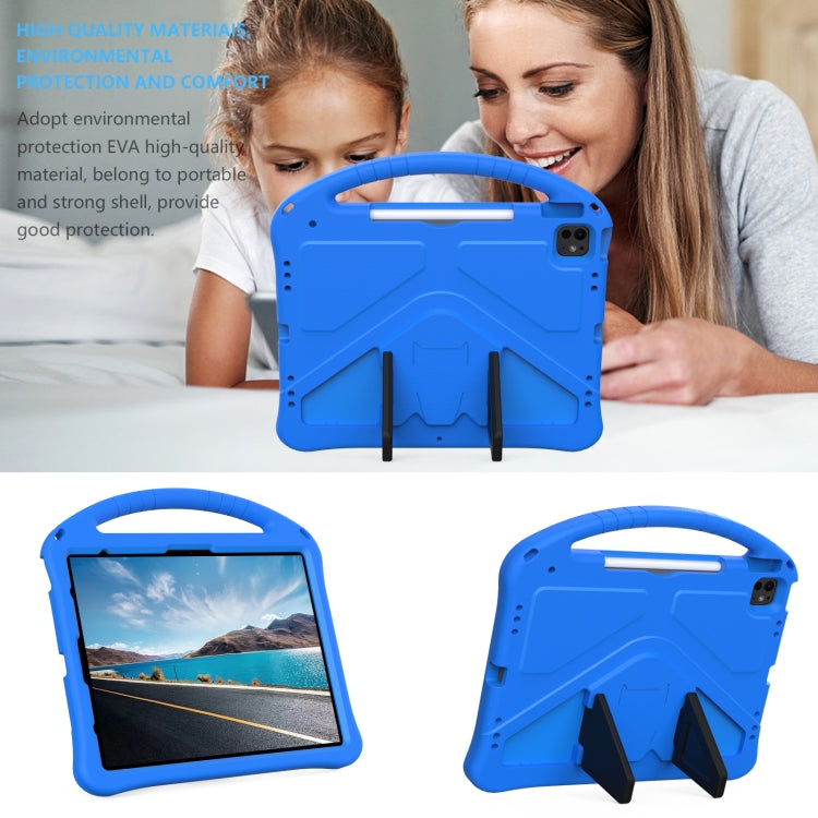 For iPad Pro 12.9 2018-2023 EVA Shockproof Tablet Case with Holder(Blue) - iPad Pro 12.9 (2022/2021) Cases by buy2fix | Online Shopping UK | buy2fix