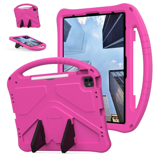 For iPad Pro 12.9 2018-2023 EVA Shockproof Tablet Case with Holder(RoseRed) - iPad Pro 12.9 (2022/2021) Cases by buy2fix | Online Shopping UK | buy2fix