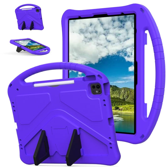 For iPad Pro 12.9 2018-2023 EVA Shockproof Tablet Case with Holder(Purple) - iPad Pro 12.9 (2022/2021) Cases by buy2fix | Online Shopping UK | buy2fix