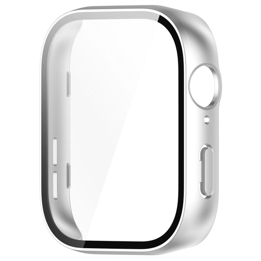 For Huawei Watch Fit 3 PC + Tempered Film Integrated Watch Protective Case(Matte Silver) by buy2fix