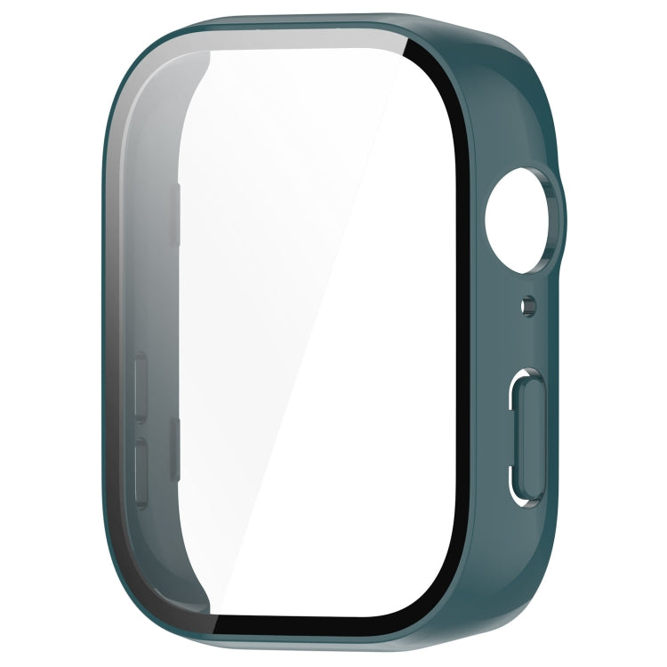 For Huawei Watch Fit 3 PC + Tempered Film Integrated Watch Protective Case(Dark Green) by buy2fix