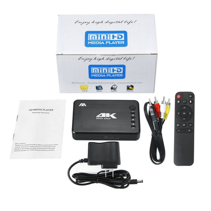 4K 30HZ HDD Player AV+VGA+HDMI SD Card U Disk Player(EU) by buy2fix