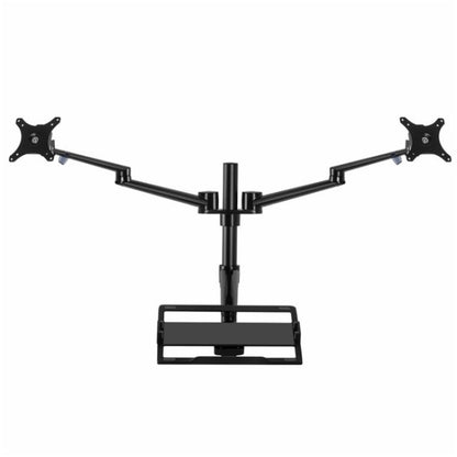OL-10T Clip-on Desktop Stand Dual Computer Monitor Riser Bracket Laptop Holder by buy2fix