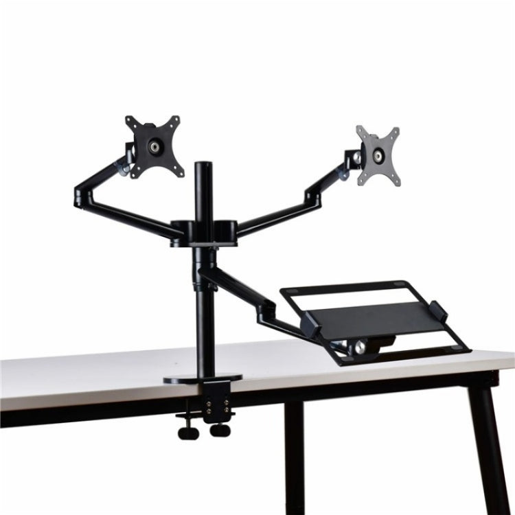OL-10T Clip-on Desktop Stand Dual Computer Monitor Riser Bracket Laptop Holder by buy2fix