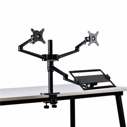 OL-10T Clip-on Desktop Stand Dual Computer Monitor Riser Bracket Laptop Holder by buy2fix