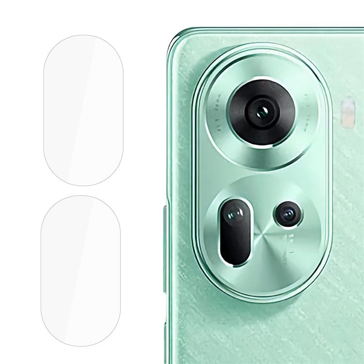 For OPPO Reno11 Global 2pcs ENKAY 9H Rear Camera Lens Tempered Glass Film(Transparent) - OPPO Tempered Glass by ENKAY | Online Shopping UK | buy2fix