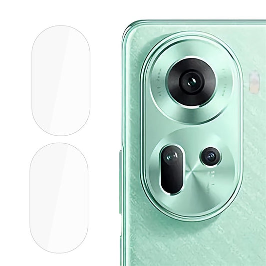 For OPPO Reno11 Global 2pcs ENKAY 9H Rear Camera Lens Tempered Glass Film(Transparent) - OPPO Tempered Glass by ENKAY | Online Shopping UK | buy2fix