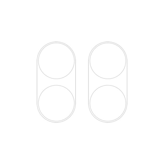 For vivo Y03 Global 2pcs ENKAY Hat-Prince 9H Rear Camera Lens Tempered Glass Film(Transparent) - vivo Tempered Glass by ENKAY | Online Shopping UK | buy2fix