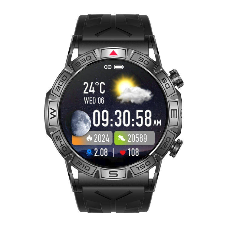 KC80 1.43 inch Color Screen Smart Watch, Support AI Voice Assistant / Bluetooth Call(Black) by buy2fix