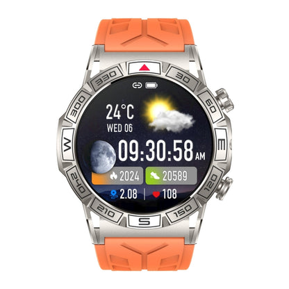 KC80 1.43 inch Color Screen Smart Watch, Support AI Voice Assistant / Bluetooth Call(Orange) by buy2fix