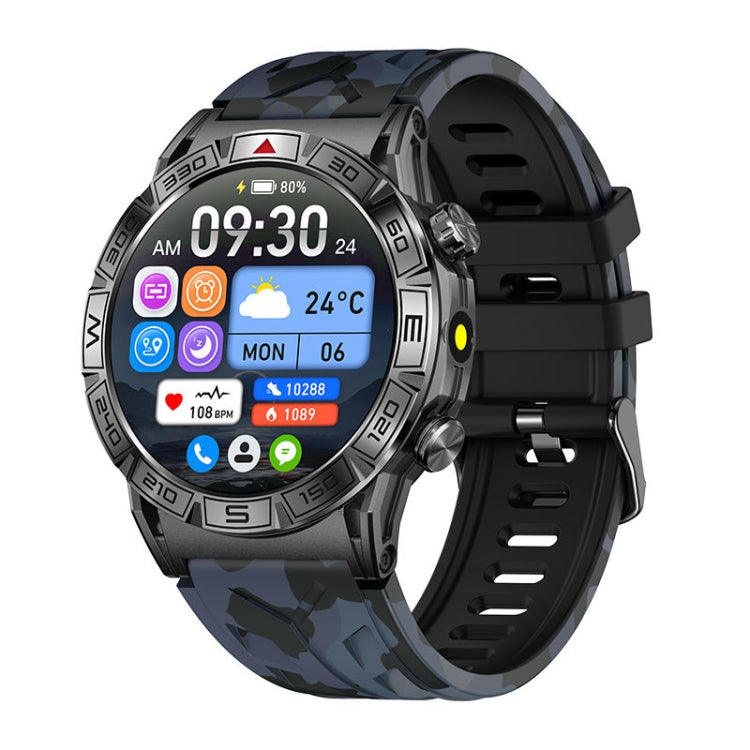 KC80 1.43 inch Color Screen Smart Watch, Support AI Voice Assistant / Bluetooth Call(Camouflage Black) by buy2fix